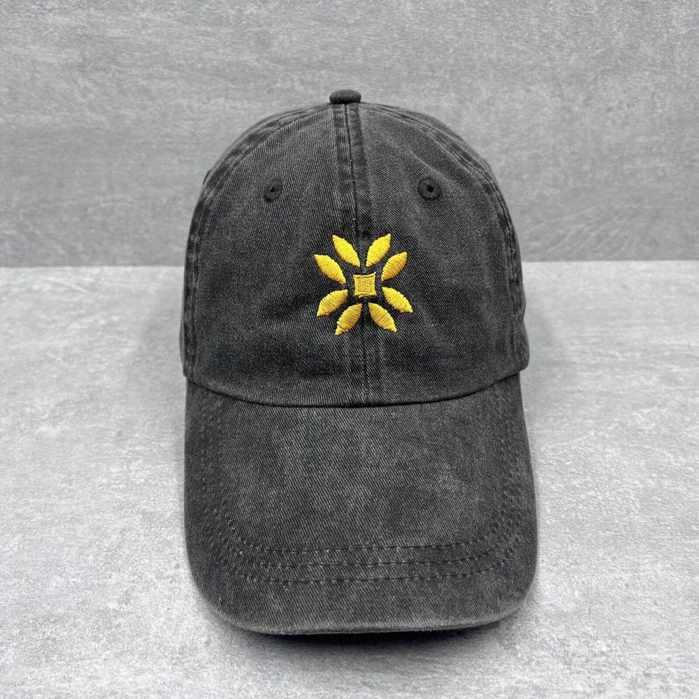 UNKNOWN Sunburst Logo Hat Baseball Ball Cap ADJUSTABLE Gray Relaxed Fit